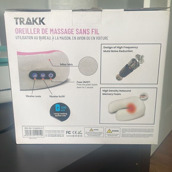 NWOT Trakk Wireless Massage Pillow - Picture 2 of 4